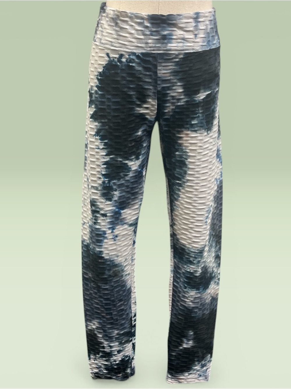 No Boundaries Men’s Tie-Dye Joggers — Blue & White